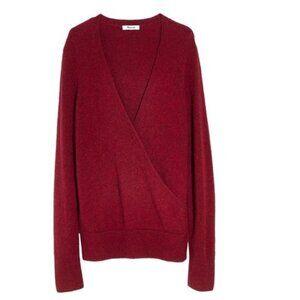 NWT Madewell Faux Wrap Pullover Sweater